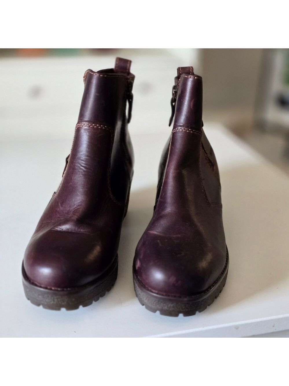 Cougar Daytona Brown Leather Ankle Boots - Picture 12 of 12